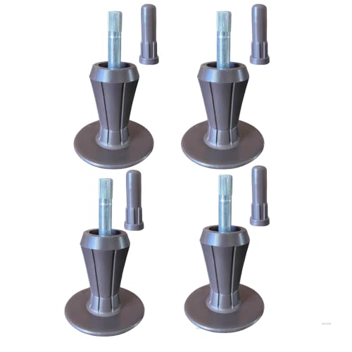 Heavy Duty Bed Frame Feet - 6PCS Steel Risers to Replace Wheels