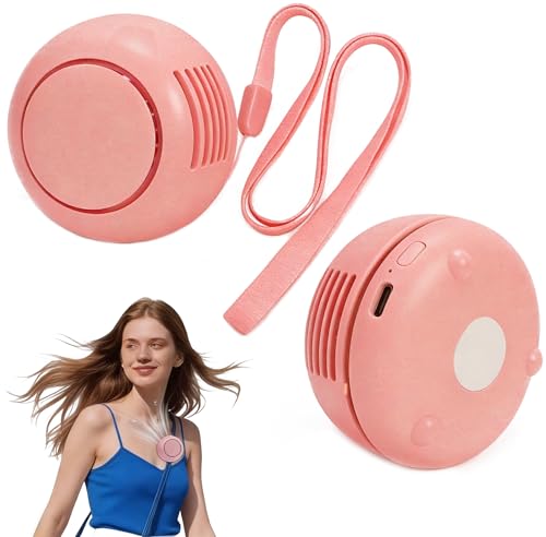 Lumoza Portable Bladeless Clip-On Fan with Night Light, 3-Speed USB Rechargeable