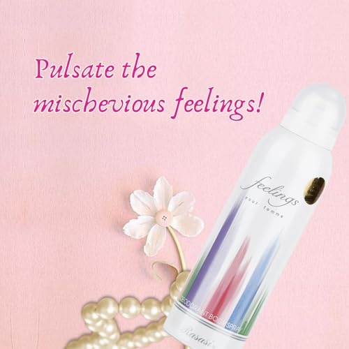 Rasasi Feelings Women Deodorant Spray - Bergamot, Jasmine & Sandalwood