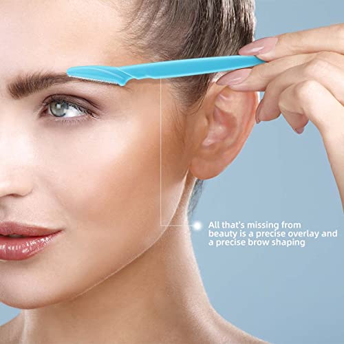24 Pack Eyebrow Razors for Women Face Dermaplaning Tool Facial Hair Trimmer with Safety Cover