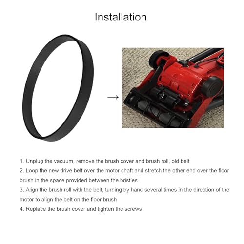 2-Pack Replacement Vacuum Belts for Dirt Devil Featherlite & Power Max