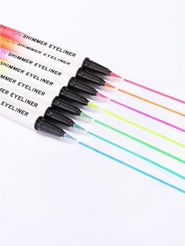 Wismee Shimmer Blue Metallic Neon Liquid Eyeliner Waterproof