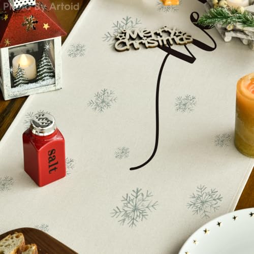 Forest Hello Winter Table Runner 13 x 72 Inch Home Decor Blue