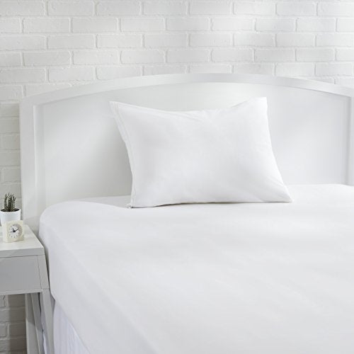 Hypoallergenic Cotton Pillow Protector with Zipper - 27x21 Inches