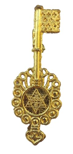 Kuber Laxmi Shri Yantra Golden Coin & Gold Plated Kuber Key