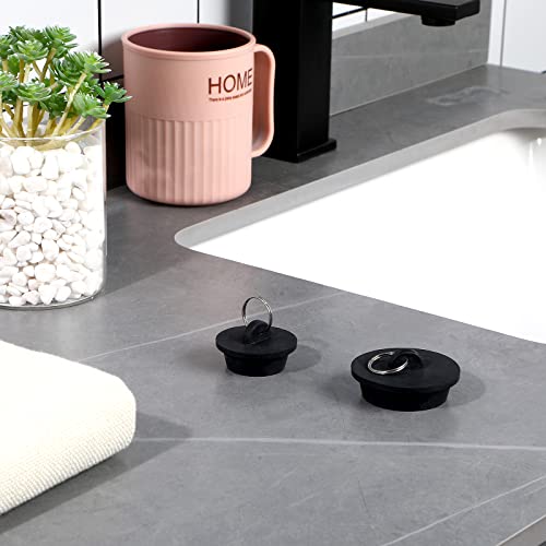 HESTYA 4-Piece Rubber Tub Stopper Set, Sizes 1-1/8 to 1-7/8 Inch