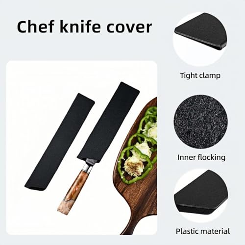 8-Inch Knife Sheath - Waterproof ABS Lined Blade Guard for Chef Knives