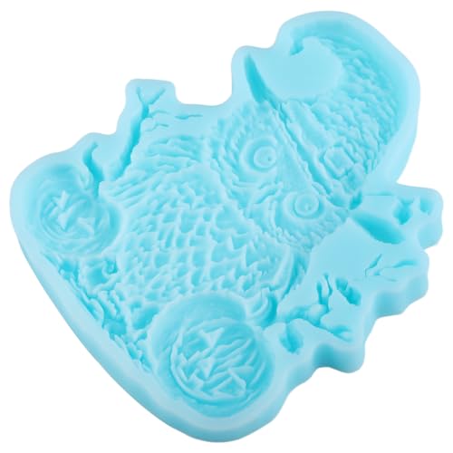 Halloween Owl Pumpkin Silicone Fondant Mold for Cake Decorating