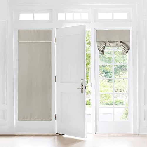 NICETOWN Thermal Insulated Blackout Curtain for French Doors, 30x72 inch