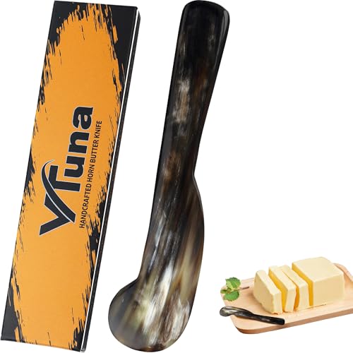 Elegant Handcrafted Horn Butter Knife Spreader - Versatile Kitchen Tool