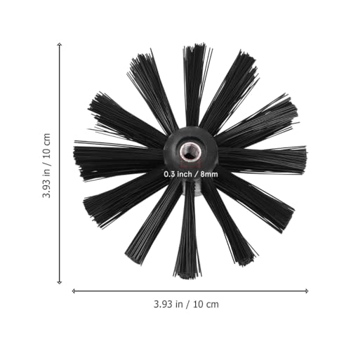 DOITOOL 4 Inch Chimney Brush Head - Flexible Nylon Fireplace Cleaner