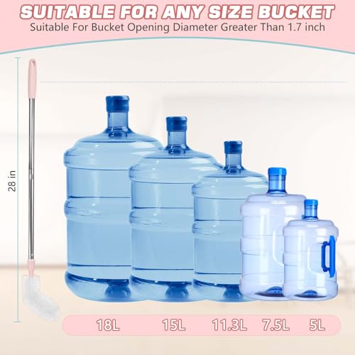 5 Gallon Water Jug Cleaning Brush Set - Flexible Bottle Cleaner