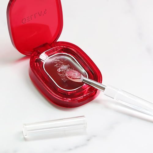 MOLILON 10 Pcs Silicone Nail Art Brushes with Caps for Chrome Powder