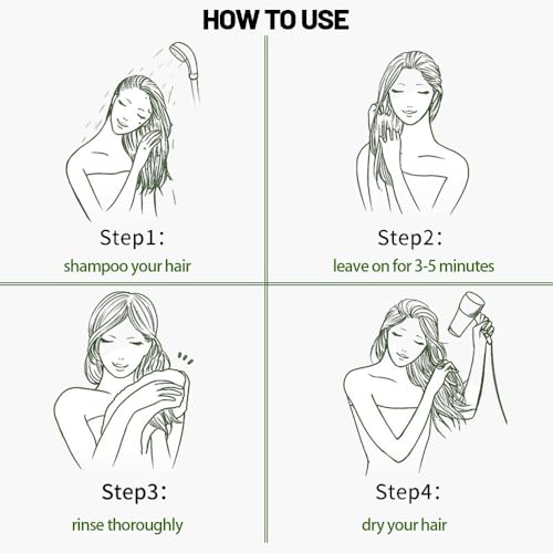 ARHGOAT Avocado Deep Moisture Hair Mask for Damaged Frizzy Hair 12 fl oz