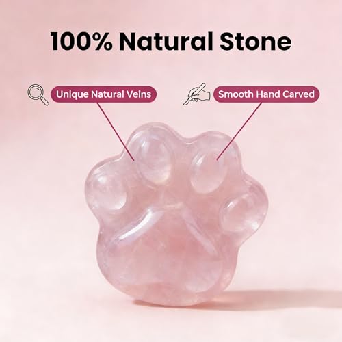 Rose Quartz Rainbow Bridge Pet Memorial Gift - Paw Print Keepsake