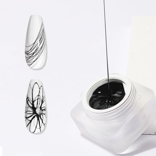 Gyraolvant 3D Black Spider Gel for Nail Art Polish & DIY Manicure