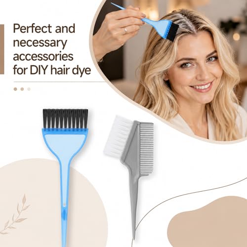 Ravynor 2-Piece Professional Hair Dye Brush Set for Salon and Home