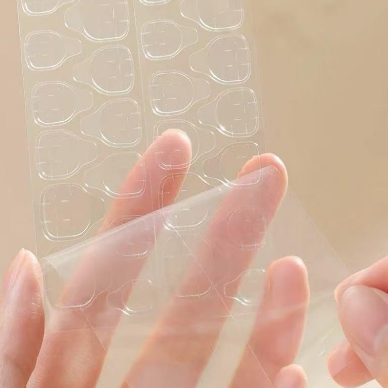 C.Z.Z.T.T.NAILS 240 Pcs Press On Nail Jelly Tabs - Double-Sided Waterproof Adhesive Stickers