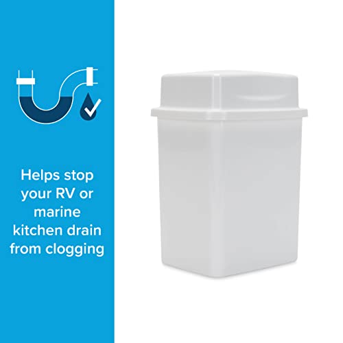 Camco Cooking Grease Storage Bin with Foil Liners - Prevent Clogs