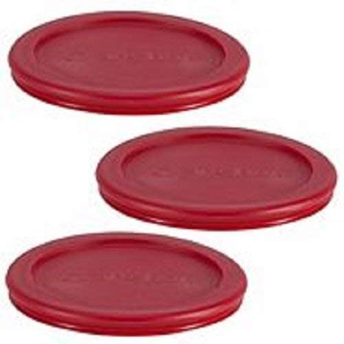 Anchor Hocking Replacement Lids for 2-Cup Round Glass Containers, Set of 3