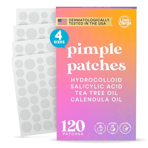 LivaClean Hydrocolloid Pimple Patches 120 CT with Salicylic Acid