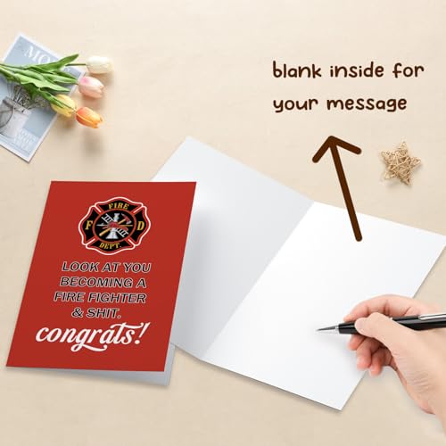 Funny Firefighter Graduation Card | Hero Congratulations Card