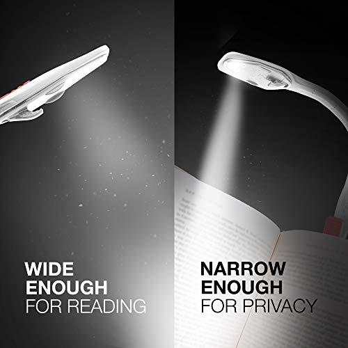 Energizer LED Clip-On Book Light for Reading, White, 1-Pack
