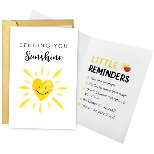 Funny Encouragement Card for Friends & Family - Sending You Sunshine