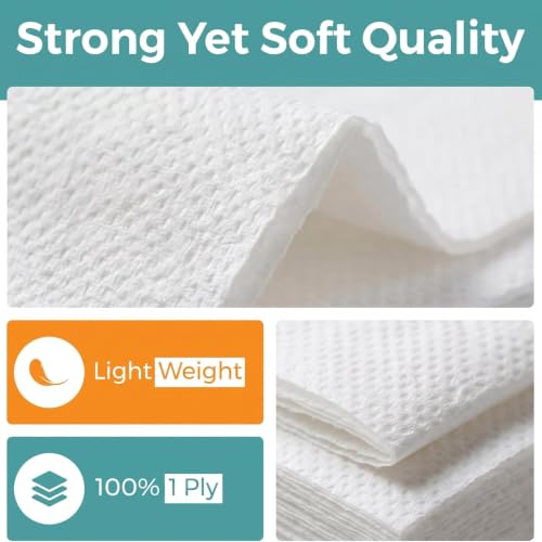 Multifold Paper Towels, 1-Ply, 250 Sheets, Bulk Pack for Home & Commercial Use