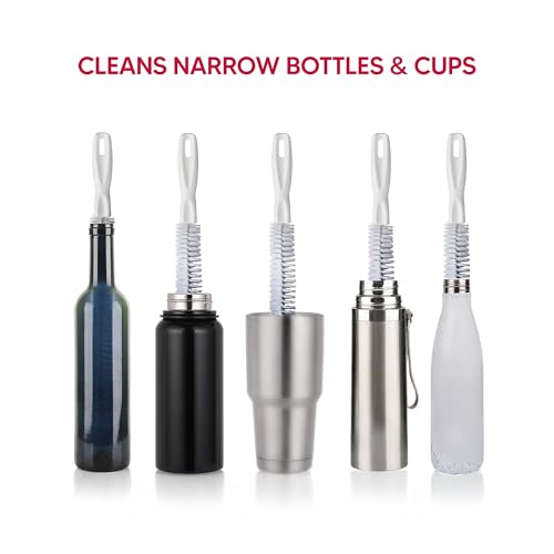 HIC Kitchen Tea Kettle Cleaning Brush for Spouts - 13-Inch Flexible Tool