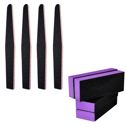 Professional Nail File and Buffer Kit 8-Piece Manicure Set 100/180 Grit