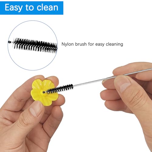 ACKLLR 21-Piece Nylon Cleaning Brush Set for Straws, Feeders, and Tubes