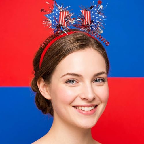 4th of July Patriotic Star Headband USA Flag Hair Accessory