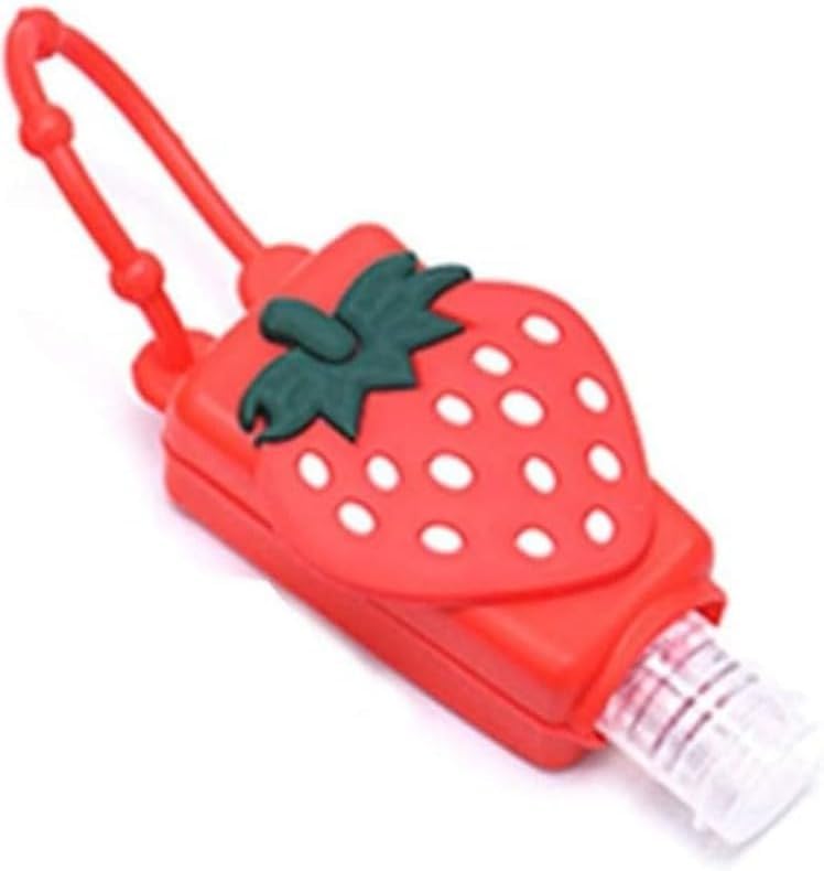 Strawberry Travel Bottle Refillable Container with Keychain