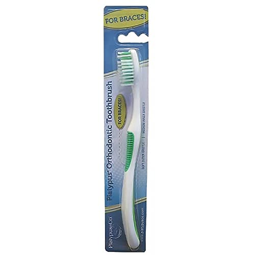 Platypus Orthodontic Toothbrush for Braces with Soft Bristles