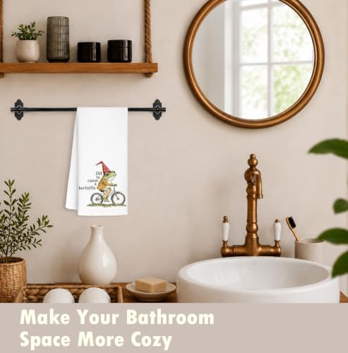 Funny Magical Frog Kitchen Towels 16x24 - Absorbent & Decorative