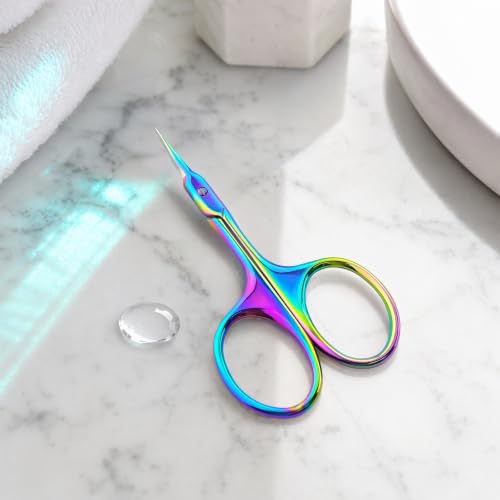 Cuticle Scissors - Extra Fine Curved Tip Stainless Steel Nail Scissors