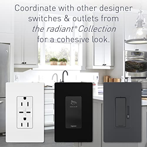 Legrand Radiant 3-Gang Screwless Wall Plate - White, RWP263WCC6