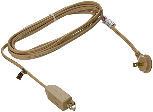 Woods Slimline 13ft Flat Plug Extension Cord, 16/2 Gauge - Beige