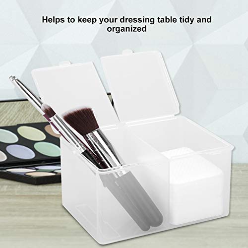 FILFEEL Cotton Pad Holder - 2-Grid Makeup Storage Organizer