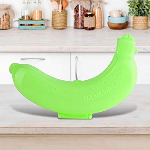Portable Banana Protector Box - Lightweight Plastic Storage Case for Travel