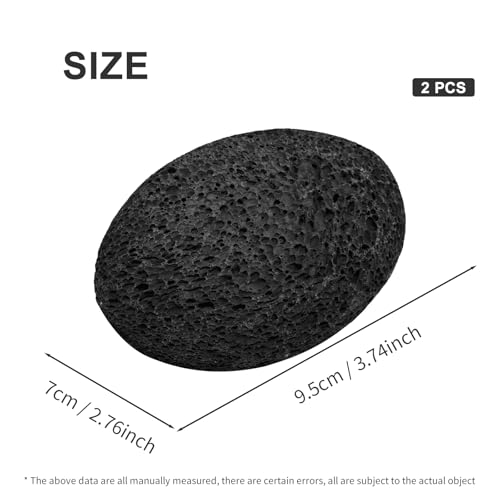 Natural Pumice Stone for Feet 2-Pack - Exfoliating Lava Rock Callus Remover