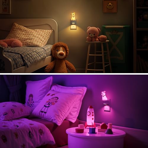 L LOHAS 3D Cute Puppy Night Light with Dusk to Dawn Sensor