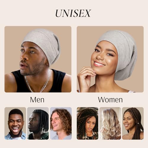 Zenssia Satin Lined Hair Bonnet for Sleeping with Adjustable Strap