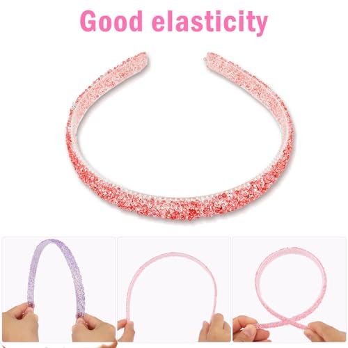 CUBACO Glitter Headband for Women and Girls - Sparkle Hair Band with Teeth