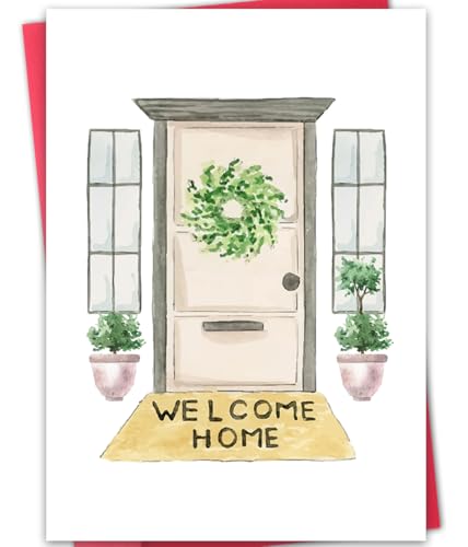 ATTLVV WX-034 Funny Housewarming Card for Man & Woman, New Home & Moving Gift, 8x5.3 Inch