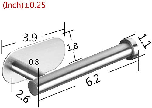 YIGII Silver Self-Adhesive Toilet Paper Holder No Drilling Needed