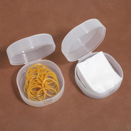 2 Pack Cotton Pad Travel Cases Waterproof Makeup Remover Dispenser