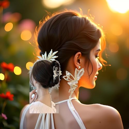 Metal Rhinestone Hair Claw Clips Gold Crystal Hair Barrettes for Women