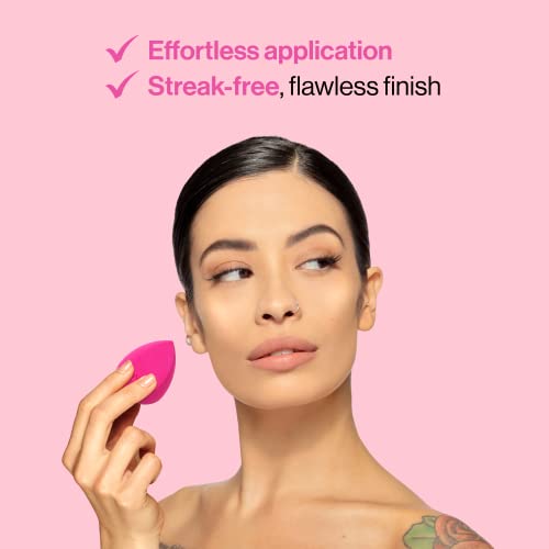wet n wild Makeup Sponge - Low Product Absorption Pink Blending Sponge